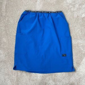 C. Saucy Scrub Skirt Royal Blue Size Medium